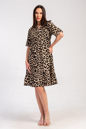 Woman Cyprus Leopard Dress
