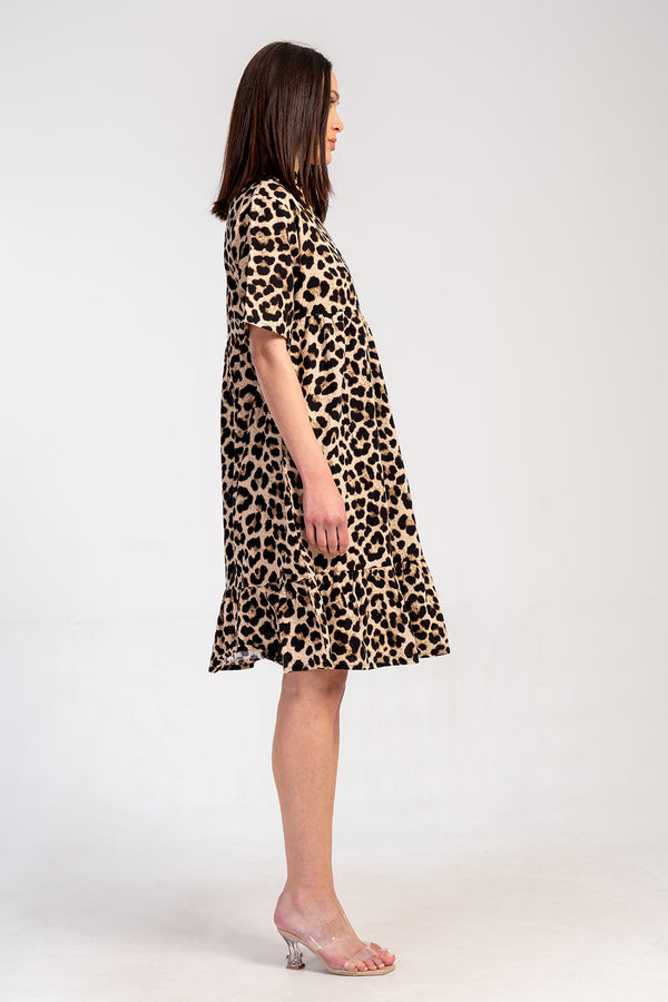 Woman Cyprus Leopard Dress