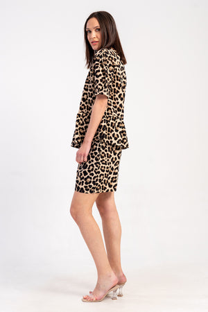 Woman Cyprus Leopard Short Set