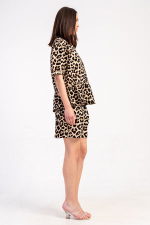 Woman Cyprus Leopard Short Set