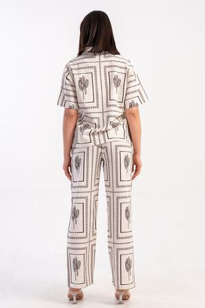 Woman Cyprus Cultural Pant Pyjama Set