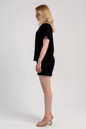 Woman Cyprus Black Short Set