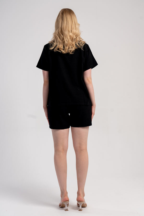 Woman Cyprus Black Short Set