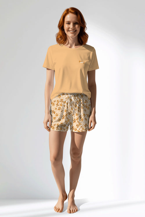 Woman Polyviscon Mellow Short Set