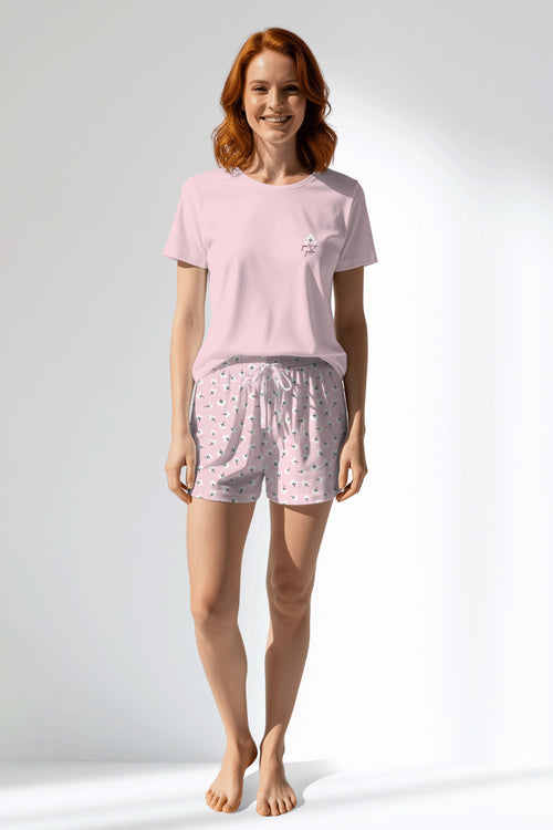 Woman Polyviscon Cloud Short Set