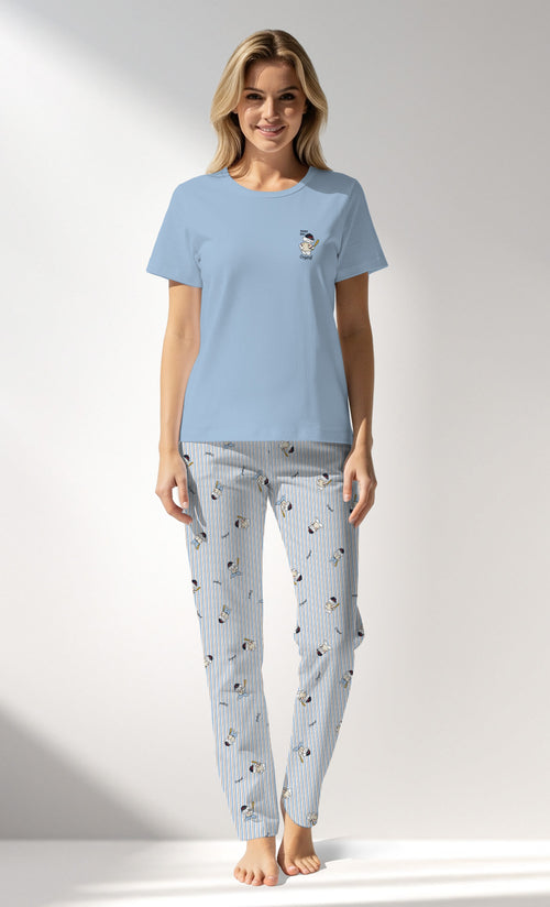 Woman Supreme Gamenight Short Sleeve Pyjama Set