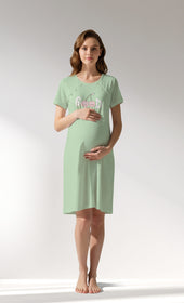 Woman Supreme JuicyMood Pregnant Tunic - B-A.YESIL - Image 1