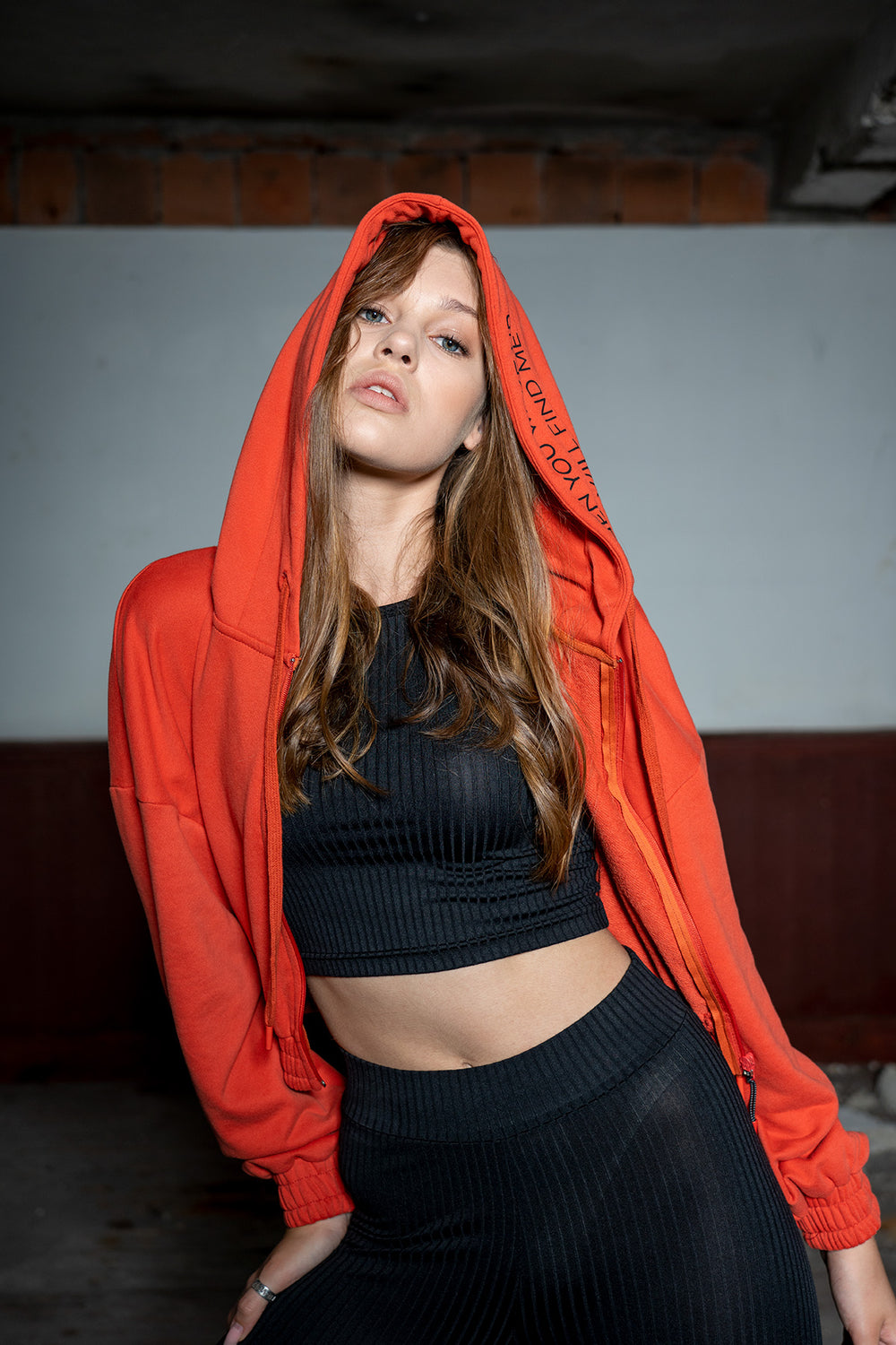 Woman Two Yarn Polyviscon Tight Sweat Set