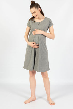 HAMILE SUPREM KISA KOL TUNIK 103127 - Vienetta1.GrupGRAY MELANGE