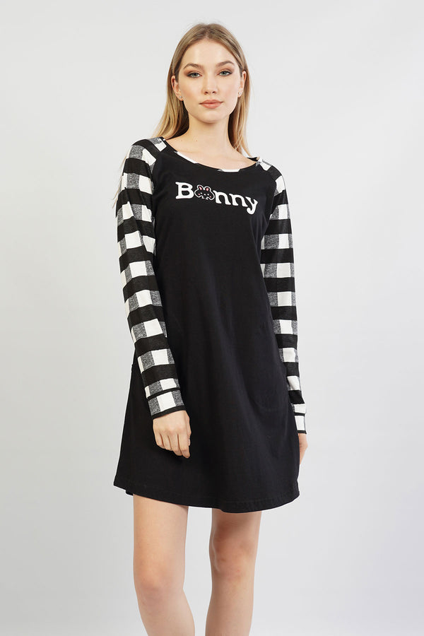 KADIN SUPREM UZUN KOL TUNIK 105303 - Vienetta1.GrupSIYAH