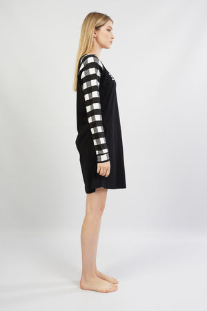 KADIN SUPREM UZUN KOL TUNIK 105303 - Vienetta1.GrupSIYAH