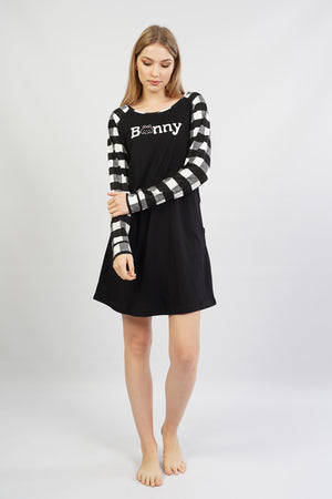 KADIN SUPREM UZUN KOL TUNIK 105303 - Vienetta1.GrupSIYAH