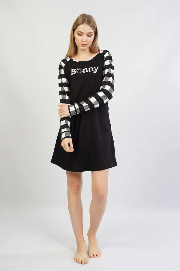 KADIN SUPREM UZUN KOL TUNIK 105303 - Vienetta1.GrupSIYAH