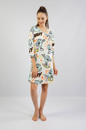 KADIN SUPREM 3/4KOL TUNIK 105321 - Vienetta1.GrupSU YESILI