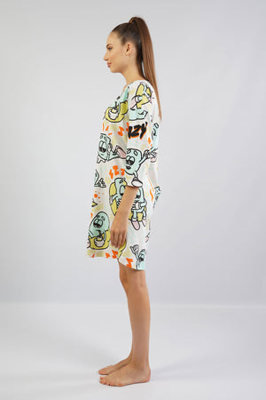 KADIN SUPREM 3/4KOL TUNIK 105321 - Vienetta1.GrupSU YESILI