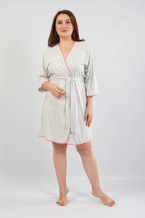 KADIN SUPREM XXL BATTAL 3/4KOL SABAHLIK 106120 - Vienetta1.GrupPARLAK MINT