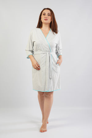 KADIN SUPREM XXL BATTAL 3/4KOL SABAHLIK 106120 - Vienetta1.GrupPARLAK MINT