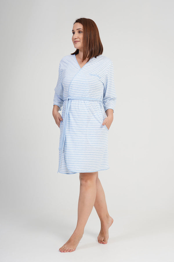 KADIN SUPREM XXL BATTAL 3/4KOL SABAHLIK 106123 - Vienetta1.GrupGRAY MELANGE