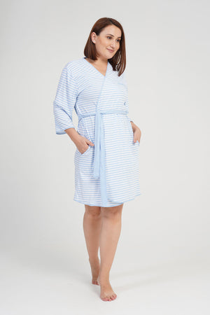 KADIN SUPREM XXL BATTAL 3/4KOL SABAHLIK 106123 - Vienetta1.GrupGRAY MELANGE