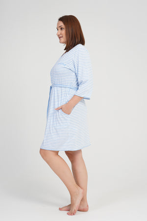 KADIN SUPREM XXL BATTAL 3/4KOL SABAHLIK 106123 - Vienetta1.GrupGRAY MELANGE