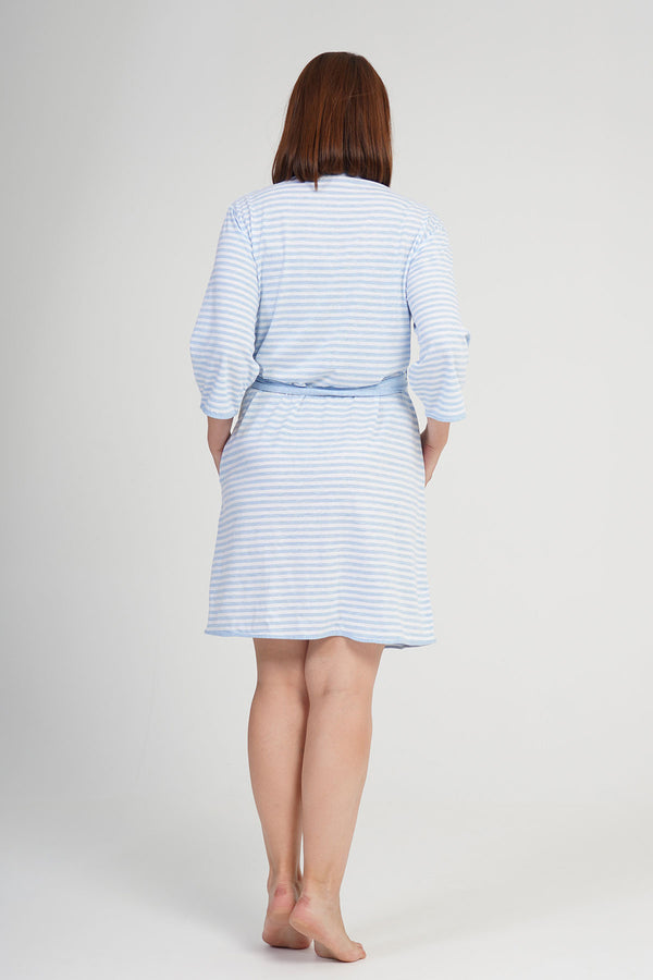 KADIN SUPREM XXL BATTAL 3/4KOL SABAHLIK 106123 - Vienetta1.GrupGRAY MELANGE