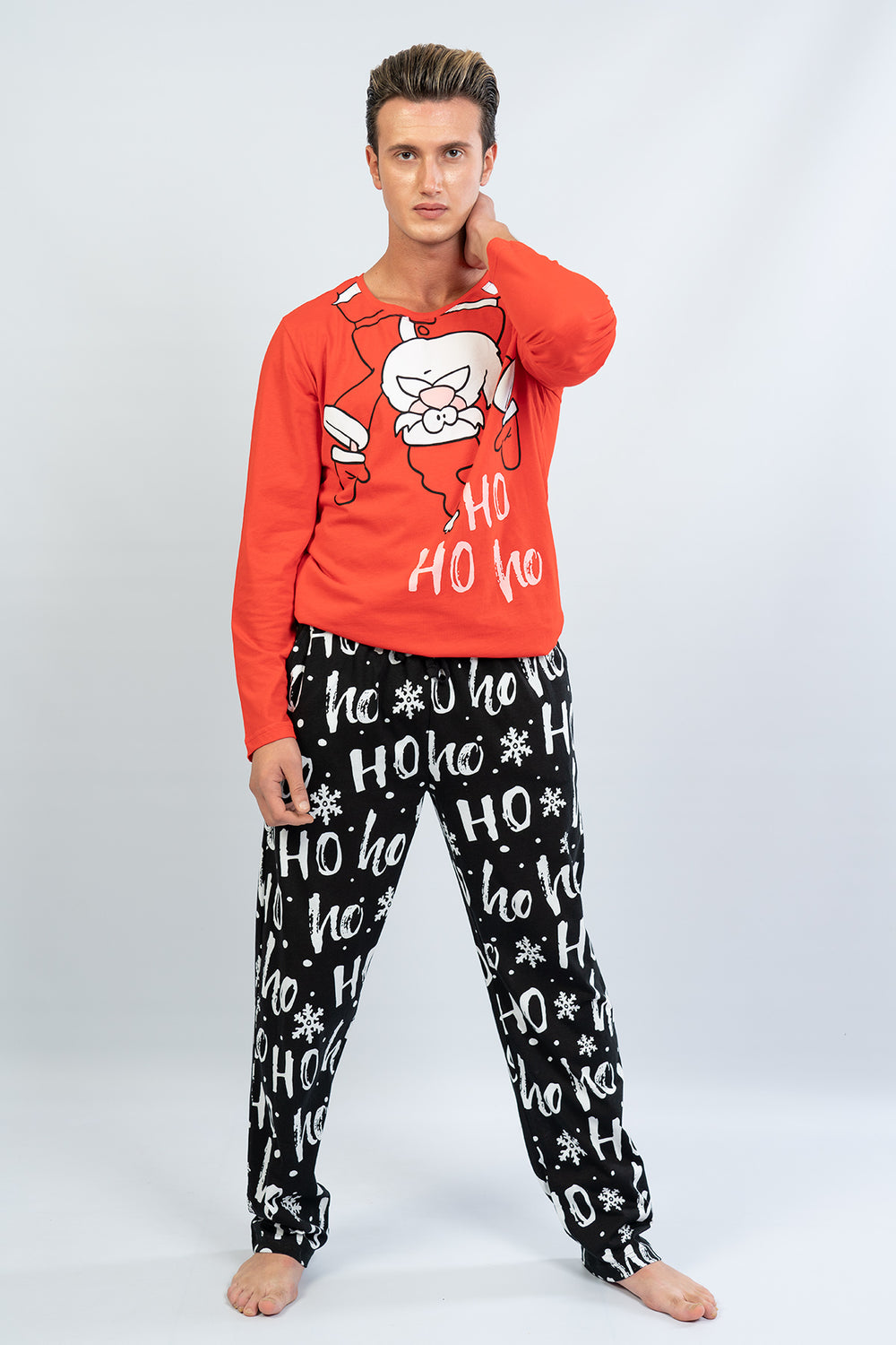 ERKEK SUPREM UZUN KOL PIJAMA TAKIM 106206 - Vienetta1.GrupY.NARCICEK