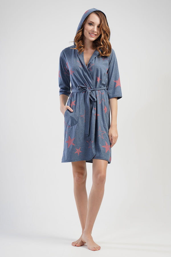 Woman Moon Star Dressing Gown
