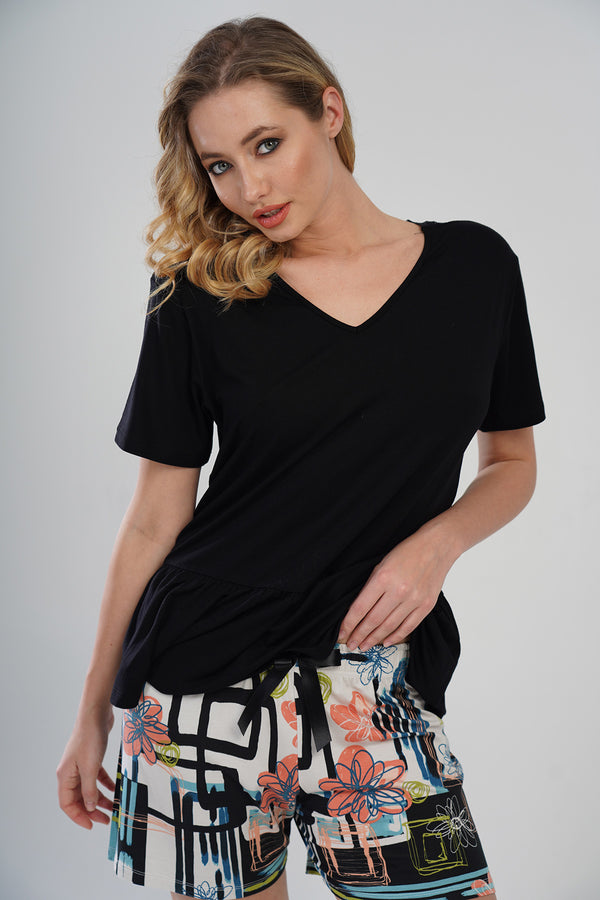 KADIN VISCON KISA KOL SORT TAKIM 111102