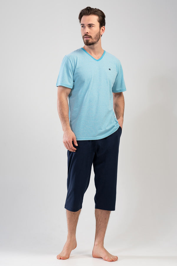 ERKEK KISA KOL KAPRI TAKIM 111197 - Vienetta1.GrupY.LACIVERT