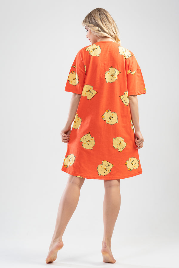 KADIN KISA KOL TUNIK 111251 - Vienetta1.GrupTURUNCU