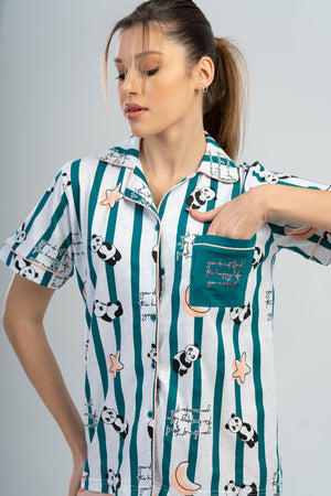 KADIN GOMLEK SORT TAKIM 111299 - Vienetta1.GrupBABY PINK