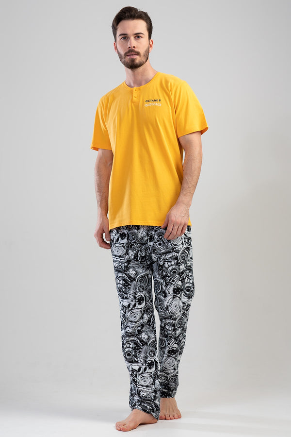 ERKEK SUPREM PATLI KISA KOL PIJAMA TAKIM 111402