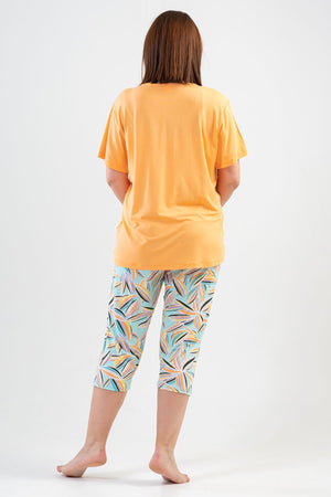 KADIN VISCON XXL KISA KOL KAPRI TAKIM 111485 - Vienetta1.GrupMINT