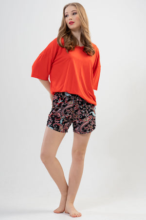 KADIN VISCON KISA KOL SORT TAKIM 111490 - Vienetta1.GrupMERCAN