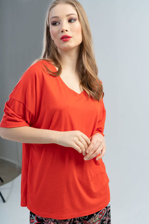 KADIN VISCON KISA KOL SORT TAKIM 111490 - Vienetta1.GrupMINT