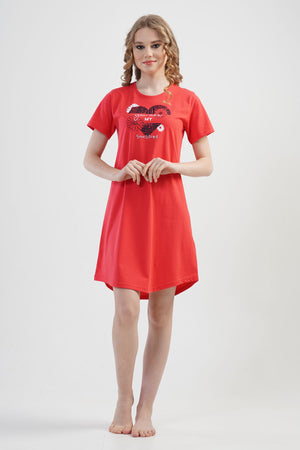 KADIN KISA KOL TUNIK 112100 - Vienetta1.GrupAÇIK NARCICEK