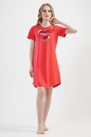 KADIN KISA KOL TUNIK 112100 - Vienetta1.GrupAÇIK NARCICEK