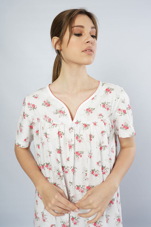 Woman Grandma Model Nightgown