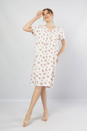 Woman Grandma Model Nightgown