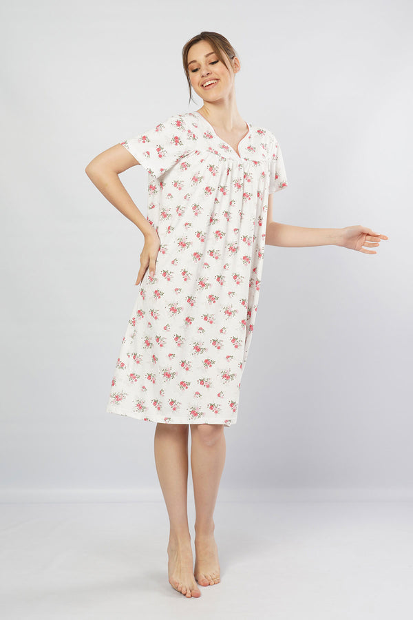 Woman Grandma Model Nightgown