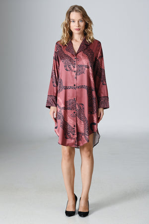 Woman Satin Exclusive Camellia Shirt