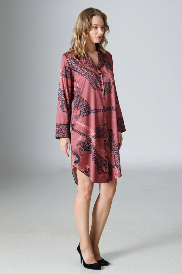 Woman Satin Exclusive Camellia Shirt