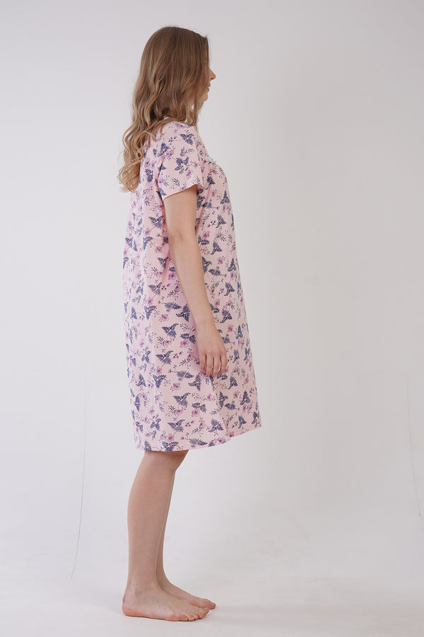 KADIN KISA KOL GEÇELİK SATEEN 161376 - Vienetta1.GrupCRYSTAL ROSE