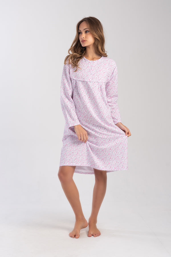 Woman Mesta Cotton Grandma Nightgown