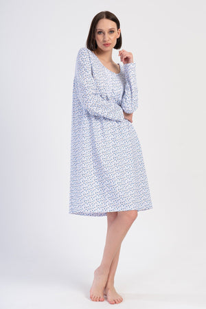 KADIN PATLI UZUN KOL IKI IPLIK GECELIK 161711 - Vienetta1.GrupROSEBLOOM