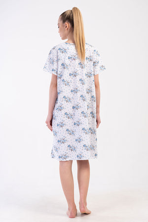 KADIN SUPREM KISA KOL KISA BOY GECELIK 161779 - Vienetta1.GrupA.MAVI