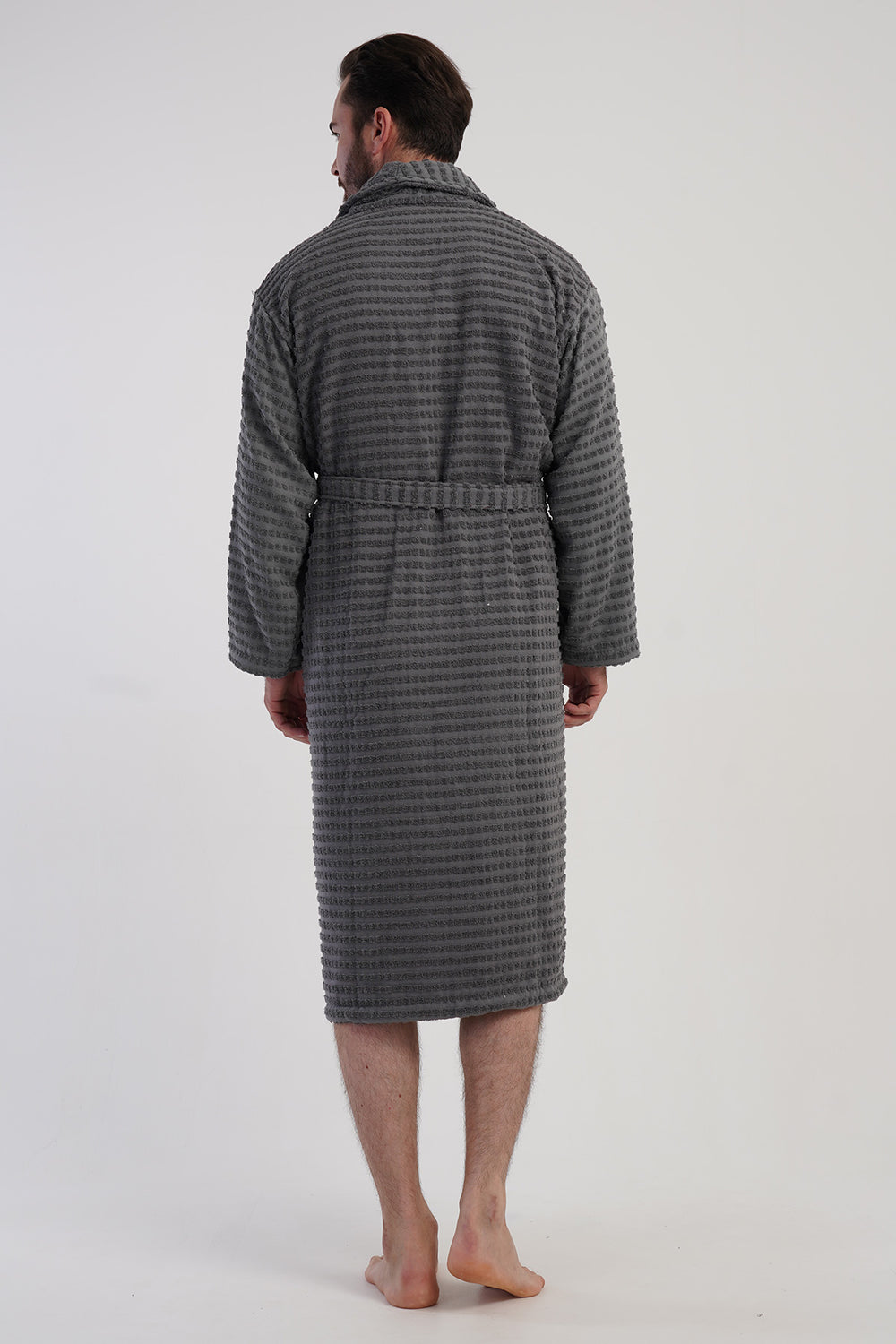 ERKEK HAVLU BUKLE SAL YAKA UZUN KOL UZUN BORNOZ 161874 - Vienetta1.GrupLACIVERT