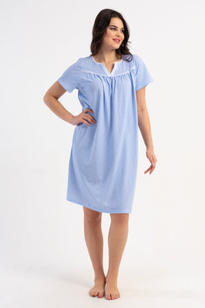 KADIN SUPREM KISA KOL KISA BOY MARAS GECELIK 161885 - Vienetta1.GrupA.MAVI