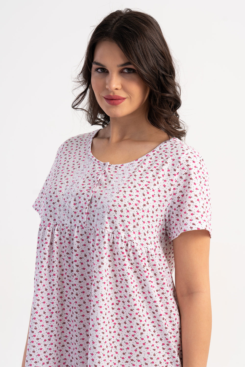 KADIN SUPREM KISA KOL KISA BOY MARAS GECELIK 161887 - Vienetta1.GrupFUSYA