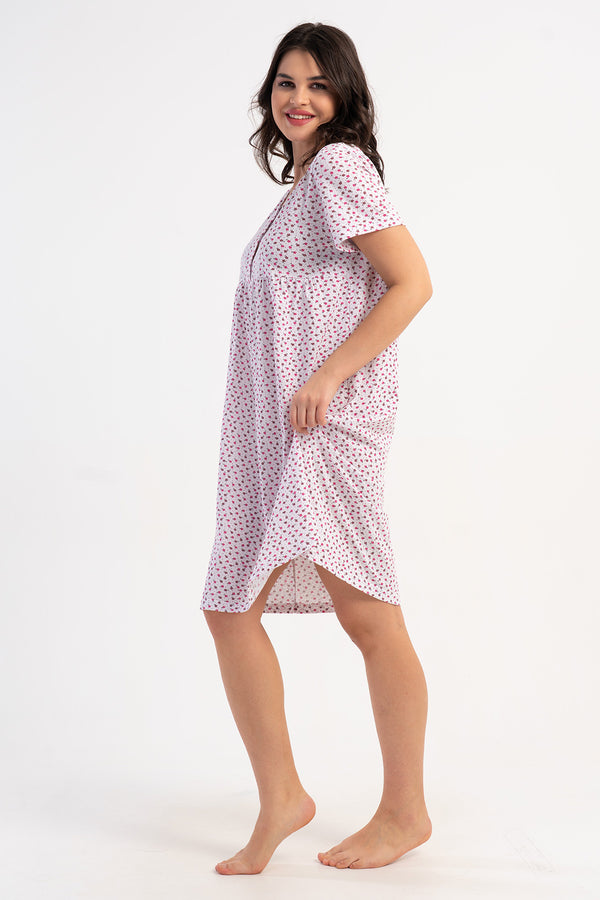 KADIN SUPREM KISA KOL KISA BOY MARAS GECELIK 161887 - Vienetta1.GrupFUSYA